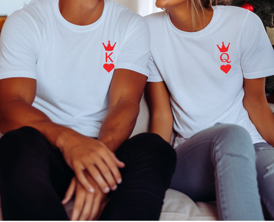 King & Queen Red Heart